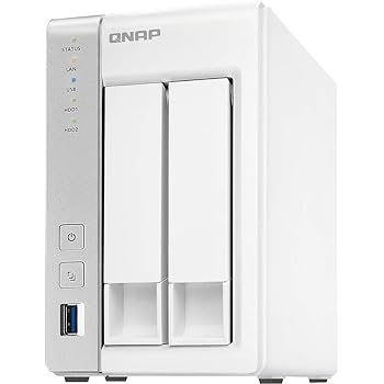 【中古】QNAP  キューナップ  2ベイ 単体モデル デュアルコア 1.7GHz プロセッサー搭載 ホーム＆SOHO向け TS-231P 国内正規代理店品