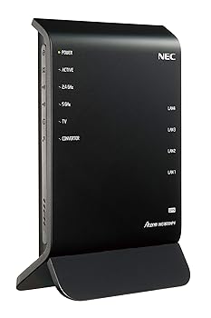 【中古】NEC Aterm 無線電話ローカルエリアネットワーク Wi-Fiルータ/ dual_band AC180011ac相応う 1300+450Mbps WG1800HP4 PA-WG1800HP4