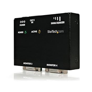 【中古】StarTech.com VGAディスプレイエクステンダー用受信機 Cat5ケーブル以上を使用 VGAビデオ延長器用リモートレシーバ ST121R