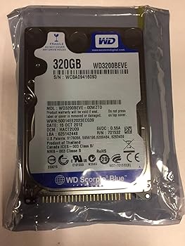 【中古】Western Digital Scorpio Blue 2.5inch 5400rpm 320GB 8MB PATA WD3200BEVE
