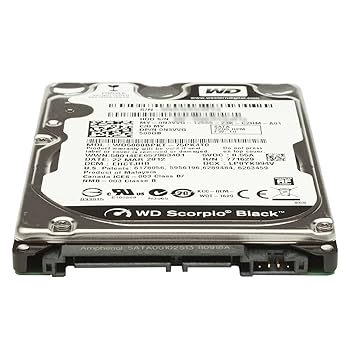【中古】Western Digital wd5000bpkt Scorpio黒いこと500 GB 7200 RPM 16 MB現ナマSATA 3.0 GB/s 2.5内部的ノートブックハードドライブベアドライブ