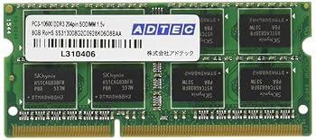 【中古】居住地テック DDR3 1333/パソコン3-10600 SO-DIMM 8GB×2枚組 ADS10600N-8GW