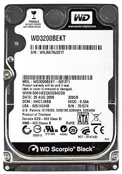 【中古】WesternデジタルWD Scorpioブラックwd3200bekt ? ハードドライブ ? 320 GB ? sata-300 wd3200bekt -