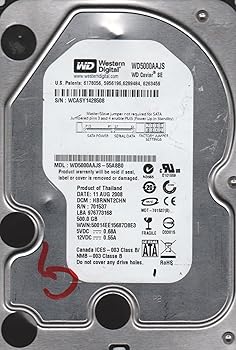 Wd5000aajs 【楽天市場】【中古】wd5000aajs-55 a8b0、DCM hbrnnt2chn、Westernデジタル500 GB SATA 3.5 ...