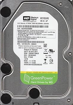 【中古】WD10EURS-630AB1、DCM DBRNHT2MGB、Western Digital 1結核症 SATA 3.5捉え所のない運転。