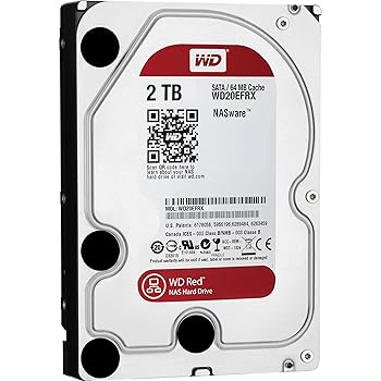 【中古】並行輸入品WD Red 2 TB NAS Hard Drive: 3.5 Inch SATA III 64 MB Cache - WD20EFRX