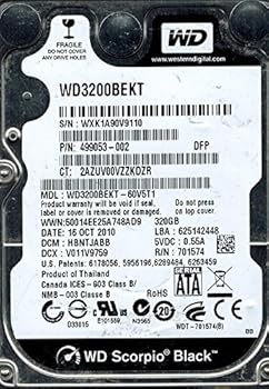 【中古】Western Digital wd3200bekt-60 V5t1 320 GB DCM : hbntjabb