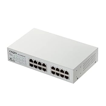 【中古】エレコム スイッチングハブ ギガビット 16ポート マグネット 電源内蔵 金属筺体 EHC-G16MN-HJW