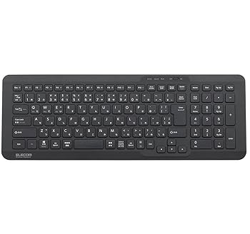 【中古】エレコム Bluetoothキーボード コンパクトタイプ Win・Mac・iOS・Android対応 パンタグラフ式 電池残量表示ランプ搭載 ブラック TK-FBP081BK