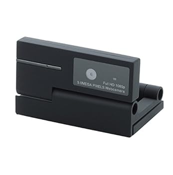 【中古】エレコム WEBカメラ 500万画素 マイク内蔵 MAC対応 FULLHD対応 ブラック UCAM-DLI500TNBK