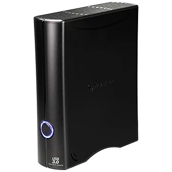 【中古】Transcend USB3.0/2.0 3.5in 外付HDD 8肺結核 3年 TS8TSJ35T3