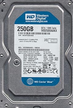 【中古】wd2500aakx-193ca0、DCM ebrnhtjahn、Westernデジタル250 GB SATA 3.5ハードドライブ