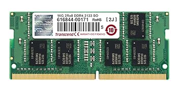 【中古】Transcend ノートPC用 PC4-17000DDR4-2133 16GB 1.2V対応 260pin SO-DIMM TS2GSH64V1B