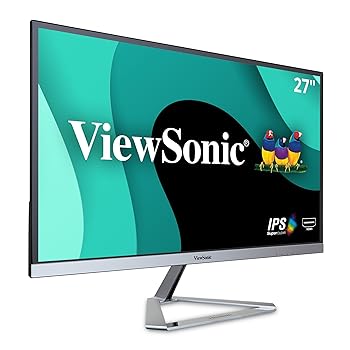 【中古】【39shop】ViewSonic27インチモニター/1920x1080/SuperClear?AH-IPS/超薄型設計/HDMI/DisplayPort/VX2776-smhd(良い)|ドリエム店