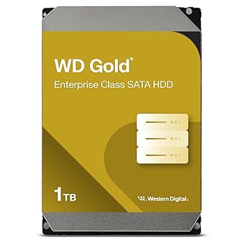 【中古】Western Digital HDD 1TB WD Gold エンタープライズ 3.5インチ 内蔵HDD WD1005FBYZ