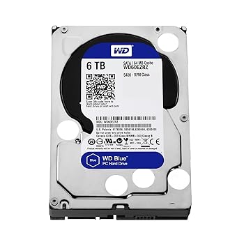 【中古】WD Blue 6TB Desktop Hard Disk Drive - 5400 RPM SATA 6 Gb/s 64MB Cache 3.5 Inch - WD60EZRZ 並行輸入品