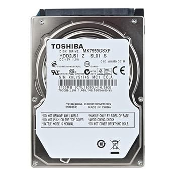 【中古】【39shop】Toshiba★MK7559GSXP 750GB SATA/300 5400RPM 8MB 2.5" Hard Drive 並行輸入品（非常に良い）｜ドリエム店 19,679円