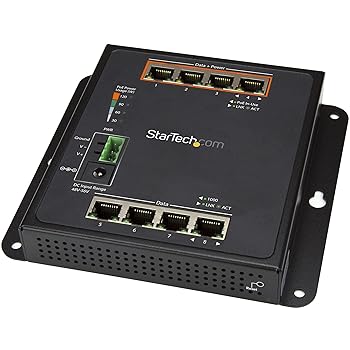 【中古】StarTech.com 8界面4界面PoE+給電相応うギガビットイーサネット相応うマネージスイッチ ウォールマウント相応う GbE相応うスイッチングこしき IES81GPO