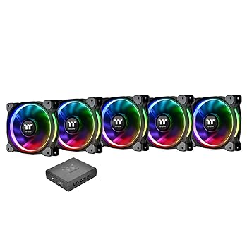 【中古】Thermaltake Riing Plus 12 RGB Radiator Fan TT Premium Edition -5Pack- 入れもの気違い FN1088CL-F054-PL12SW-A
