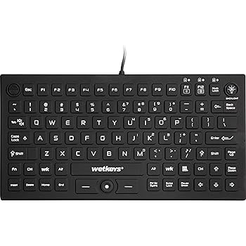 【中古】WetKeys雨合羽専門的評点中型バックライトキーボード、ポインティングデバイスUSB黒いこと| Jewelry-stores.co.uk KBWKRC89PB-BK