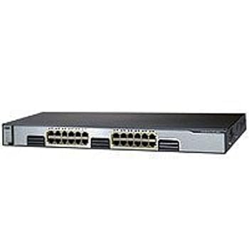 【中古】CISCO Catalyst 3750G-24T-S スタッカブル マルチ座標軸 ギガビットイーサネットスイッチ WS-C3750G-24T-S