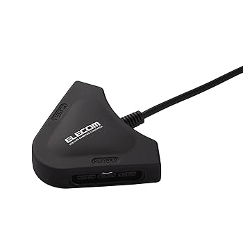 【中古】2006年モデルELECOM ゲームパッドコンバータ USB接続 プレステ/プレステ2コントローラ対応 2ポート JC-PS102UBK
