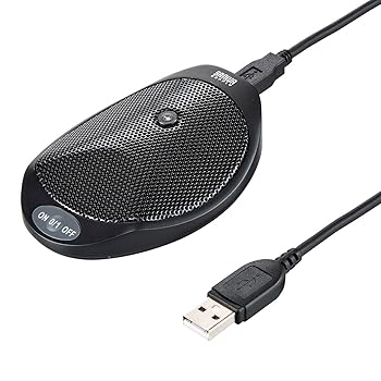 【中古】サンワサプライ WEB会議高感度USBマイク 無全指向性 MM-MCUSB22