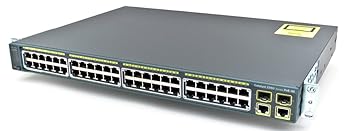【中古】Cisco Systems WS-C2960+48PST-L 保護すること買いもとめる至要たるCatalyst 2960 Plus 48 10/100 PoE + 2 1000BT +2 SFP ローカルエリアネットワーク Base