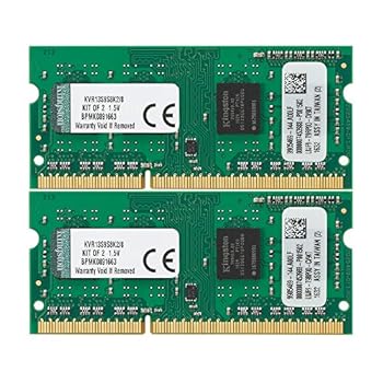 【中古】キングストン Kingston ノートPC用メモリ DDR3 1333 PC3-10600 4GBx2枚 CL9 1.5V Non-ECC SO-DIMM 204pin KVR13S9S8K2/8 永久
