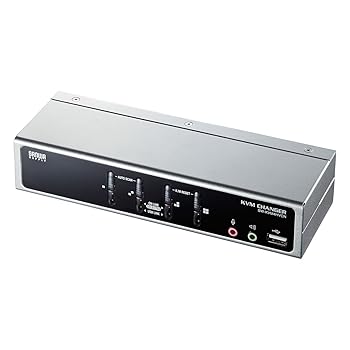 【中古】サンワサプライ USB・PS/2コンソール両対応パソコン自動切替器4:1 SW-KVM4HVCN