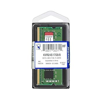 【中古】キングストンKingstonノートPCメモリ DDR4-2400 PC4-19200 8GB CL15 1.2V Non-ECC SODIMM 260pin KVR24S17S8/8