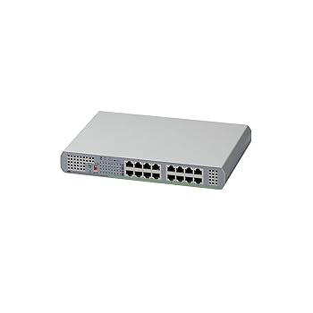 【中古】Allied Telesis AT GS910/16 - Switch - unmanaged - 16 x 10/100/1000 - desktop - AC 90 - 264 V