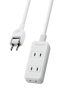 【中古】エレコム 電源タップ 3個口 スイングプラグ 3m ホワイト T-TS02-2330WH