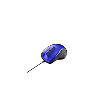 【中古】まとめ BUFFALO 緩衝装置置き目 BSMBU300BL 有線BlueLED光学式二十日鼠 静音／5名取り草／DPIうつり変わり名取り草 青色 ×3仕掛ける