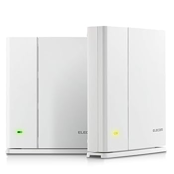 【中古】エレコム メッシュ 無線LANルータ 無線電話ローカルエリアネットワーク 867 + 400 Mbps デュアルダンス楽隊 親機+中継ぎ器仕かける e-Mesh 日本製造会社 iPhone11 / iPhoneSE2 製造会社