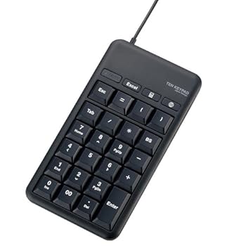 【中古】11個まとめ売り エレコム ホットキーUSBテンキーパッド TK-TCM015BK