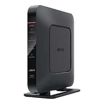【中古】BUFFALO バッファロー 無線LANルーター エントリーモデル Wi-Fi 611ax対応/周波数2.4、5GHz/ブラック WSR-1800AX4-BK