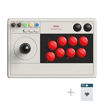 【中古】8Bitdo Bluetooth アーケードスティック for Switch & Windows