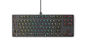 【中古】Glorious グロリアス GMMK1機械的鍵盤 85% ベアボーンズ 熱っぽい切りかえる相応う RGB 手合いc USB カスタム DYI ゲーミング 鍵盤 テ