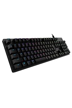 【中古】Logicool G ゲーミングキーボード G512r-CK 有線 クリッキー 青軸 しっかりとした打鍵感 GXスイッチ 日本語配列 LIGHTSYNC RGB USB パススルー