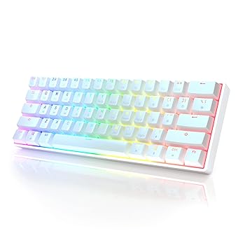 【中古】HK GAMING GK61 メカニカルゲーミングキーボード - 61キー マルチカラー RGB イルミネーション LED バックライト 有線 プログラム可能 PC/Macゲ