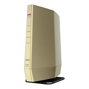 【中古】BUFFALO バッファロー 無線LANルーター プレミアムモデル Wi-Fi 611ax対応/ワイドバンド 5GHz 160MHz対応/シャンパンゴールド WSR-5400AX6-CG