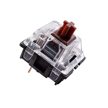 【中古】Granvela Gateron KS-8 メカニカルキーボード用ブラウンスイッチ 3ピンブラックシェル SMD RGBライトパック20に対応