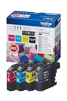 【中古】ブラザー工業 brother純正インクカートリッジ4色パック LC111-4PK 対応型番:MFC-J877N、MFC-J727D/DW、DCP-J957N、DCP-J557N 他