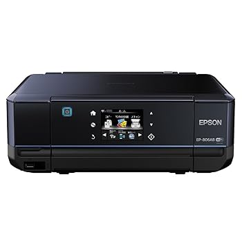 【中古】【39shop】旧モデル★エプソン インクジェット複合機 Colorio EP-806AB 無線 有線 スマートフォンプリント Wi-Fi Direct ブラック（非常に良い）｜ドリエム店