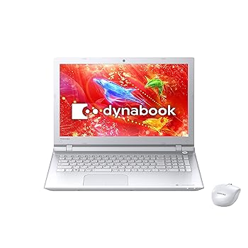 【中古】東芝 万覚え帳マイコン dynabook T75リュクスホワイトWIN8.1Update 64Bit/i7-5500U/8GB/ブルーレイディスクドライブ/15.6型/Office Home \u0026 Busines
