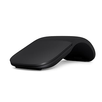 【中古】マイクロソフト アーク マウス ELG-00007 : ワイヤレス 薄型 コンパクト 縦横スクロール BlueTrack Bluetooth ブラック Surface 対応