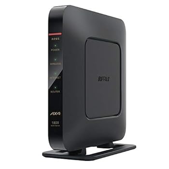 【中古】WSR-1800AX4/DBK Wi-Fi 6 無線電話ローカルエリアネットワークルータ 1201+573Mbps 黒いこと
