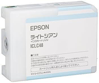 【中古】セイコーエプソン インクカートリッジ ライトシアン 80ml ICLC48