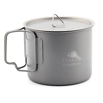 【中古】TOAKSトゥークス ショートハンドルポット 550ml POT-550-L